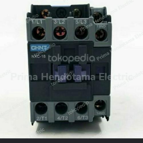CHINT NXC-18 Contactor — 18A, 7.5kW, 220V AC coil