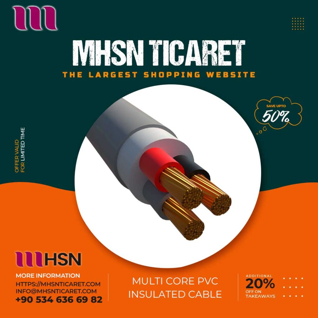 PVC-insulated Multi-core Cable 3 × 4mm² (Retba/regional brand)