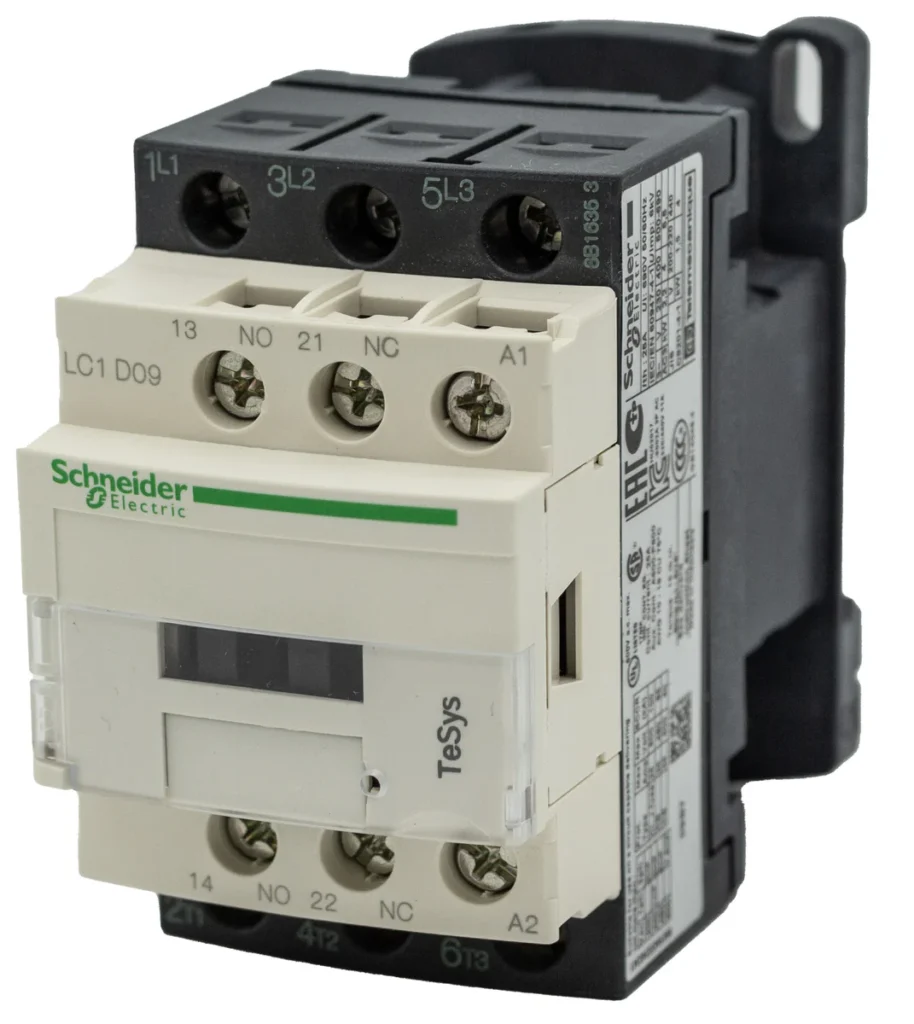 Schneider TeSys D Contactor LC1D09M7 — 4kW, 220V coil